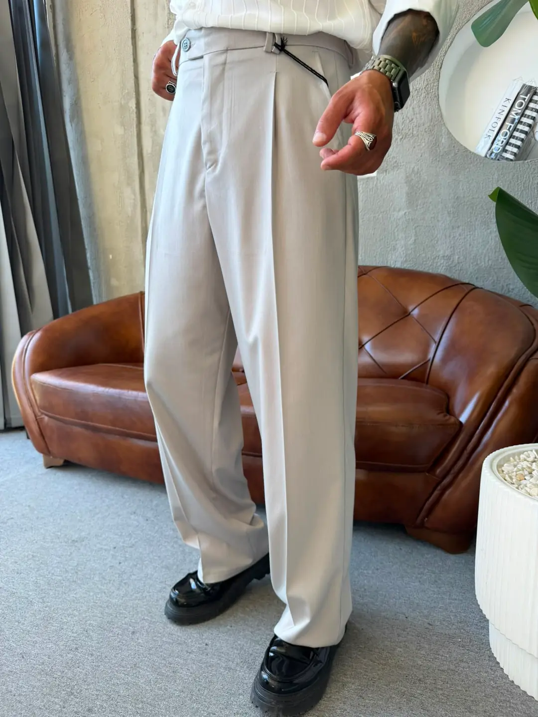 Kore Kalıp Kumaş Pantalon